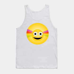 funny design smiling face Tank Top